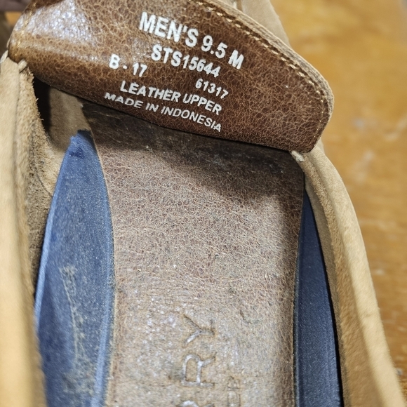 Men\'s Sperry Hamilton II Venetian Tan Size 9.5M. Leather loafer slip ons.